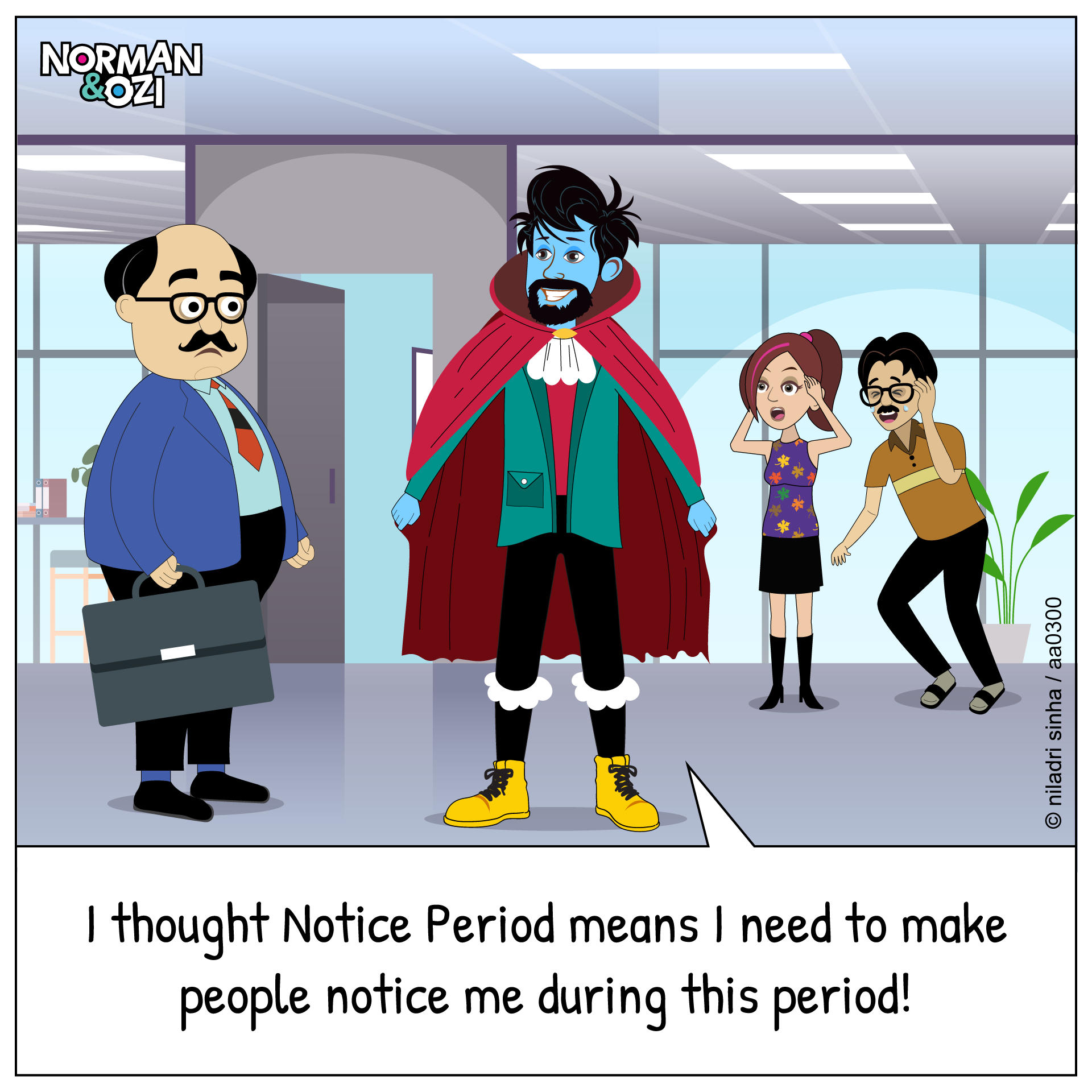 notice period web comics